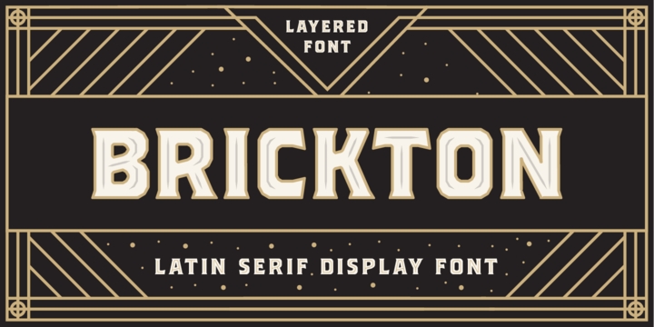 Example font Brickton #1